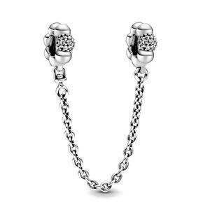 New 925-Charm Safety Chain Fit Necklace Bracelet